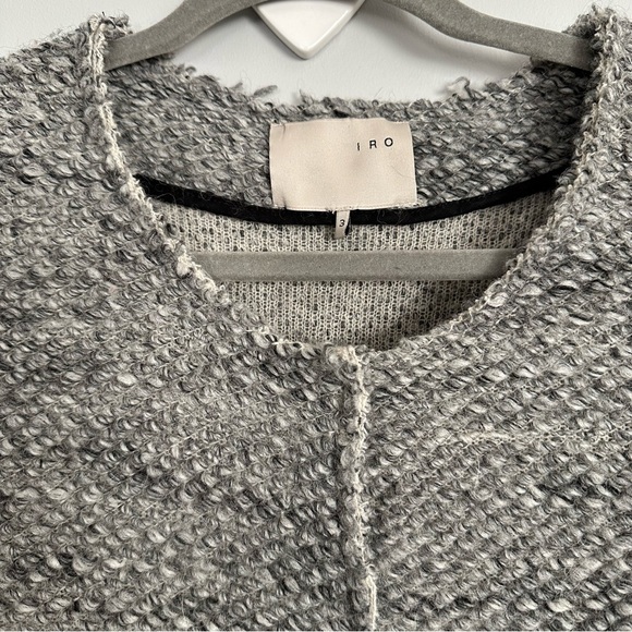IRO Boucle Tweed Sweater Jacket Size 3 (Large) - Picture 3 of 11